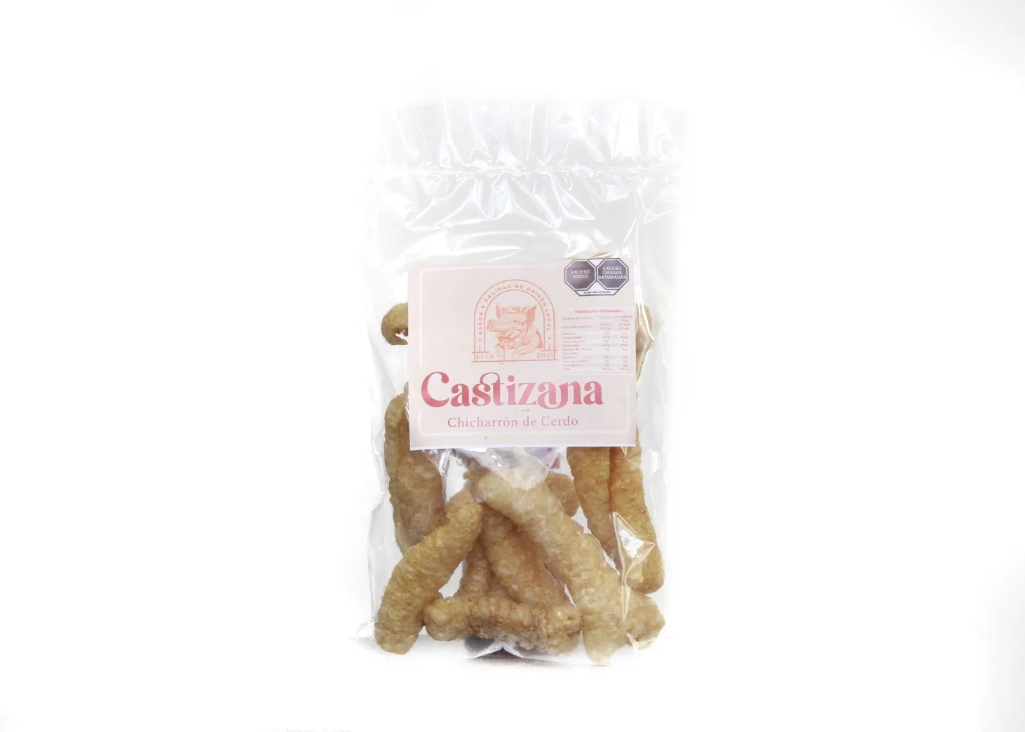 Bolsa de chicharrón natural x50grs